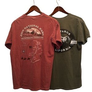 Bundled Zion National Park and Lake Tahoe Tshirts